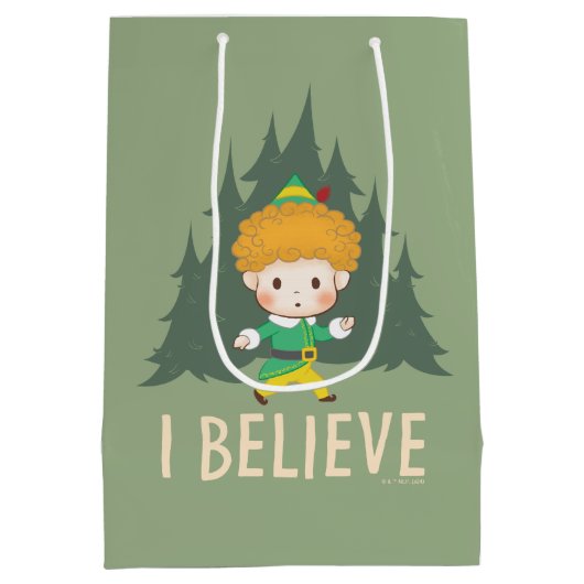 Buddy de Elf geloof ik Medium Cadeauzakje (Achterkant)