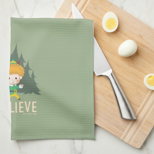 Buddy de Elf geloof ik Theedoek (Quarter Fold)