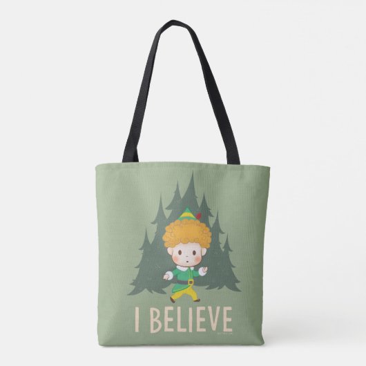 Buddy de Elf geloof ik Tote Bag (Achterkant)