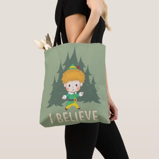 Buddy de Elf geloof ik Tote Bag (Dichtbij)
