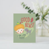 Buddy de Elf Goed Nieuws! Ik Zag Vandaag een Hond! Feestdagenkaart (Staand voorkant)