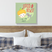 Buddy de Elf Goed nieuws! Vandaag een hond gezien! Canvas Afdruk (Insitu (Slaapkamer))