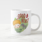 Buddy de Elf Goed nieuws! Vandaag een hond gezien! Grote Koffiekop (Rechts)