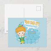 Buddy de Elf heeft het gedaan! Gefeliciteerd! Feestdagenkaart (Voorkant / Achterkant)