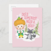 Buddy de Elf: Heeft Iemand een Knuffel Nodig? Feestdagenkaart (Voorkant / Achterkant)