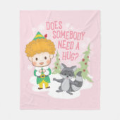 Buddy de Elf Heeft iemand een knuffel nodig? Fleece Deken (Voorkant)