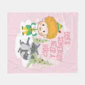 Buddy de Elf Heeft iemand een knuffel nodig? Fleece Deken (Voorkant (Horizontaal))