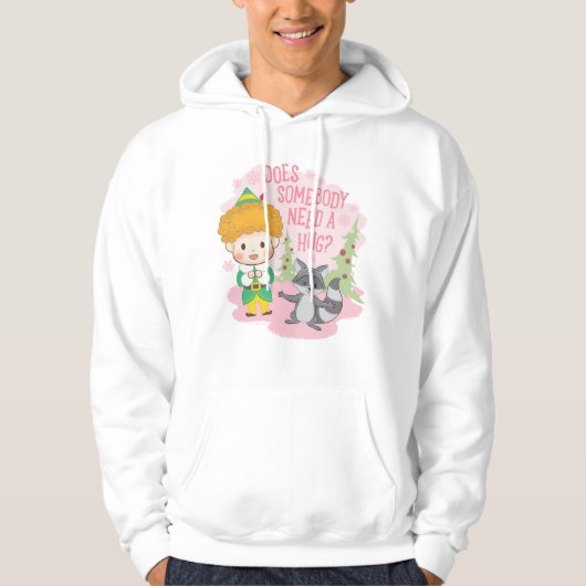 Buddy de Elf Heeft iemand een knuffel nodig? Hoodie (Voorkant)