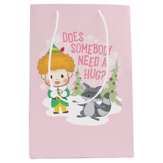 Buddy de Elf Heeft iemand een knuffel nodig? Medium Cadeauzakje (Voorkant)