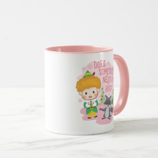 Buddy de Elf Heeft iemand een knuffel nodig? Mok (Voorkant rechts)