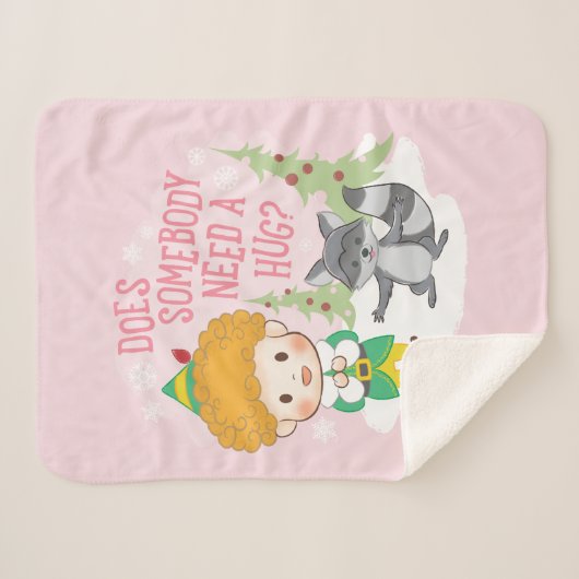 Buddy de Elf Heeft iemand een knuffel nodig? Sherpa Deken (Voorkant (horizontaal))