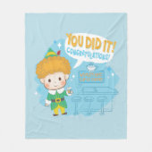 Buddy de Elf, je hebt het gedaan! Felicitatie! Fleece Deken (Voorkant)