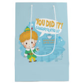 Buddy de Elf, je hebt het gedaan! Felicitatie! Medium Cadeauzakje (Achterkant)