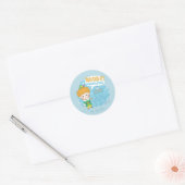 Buddy de Elf, je hebt het gedaan! Felicitatie! Ronde Sticker (Envelop)