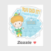 Buddy de Elf, je hebt het gedaan! Felicitatie! Sticker (Vel)