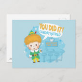 Buddy de Elf, je hebt het gedaan! Gefeliciteerd! Feestdagenkaart (Voorkant / Achterkant)