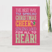 Buddy de Elf | Kerstmis Citaten Kaart (Voorkant)