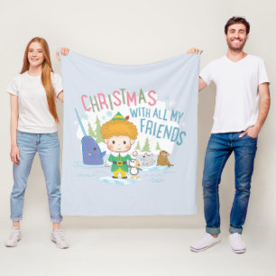 Buddy de Elf Kerstmis met al mijn vrienden Fleece Deken