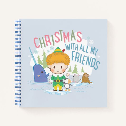 Buddy de Elf Kerstmis met al mijn vrienden Notitieboek (Voorkant)