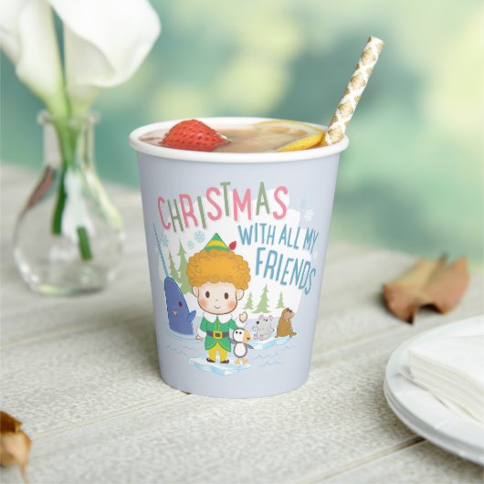 Buddy de Elf Kerstmis met al mijn vrienden Papieren Bekers (Insitu)
