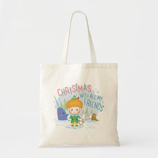 Buddy de Elf Kerstmis met al mijn vrienden Tote Bag (Voorkant)