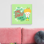 Buddy de Elf OMG Santa! Ik ken hem! Canvas Afdruk (Insitu (Woonkamer))