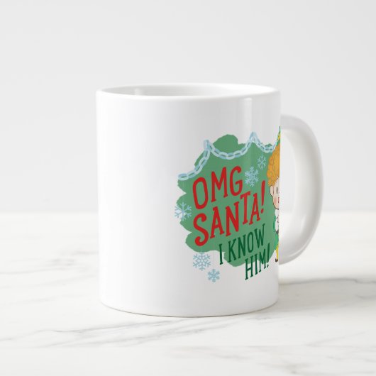 Buddy de Elf OMG Santa! Ik ken hem! Grote Koffiekop (Voorkant rechts)