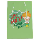 Buddy de Elf OMG Santa! Ik ken hem! Medium Cadeauzakje (Voorkant)