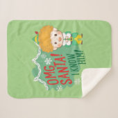 Buddy de Elf OMG Santa! Ik ken hem! Sherpa Deken (Voorkant (horizontaal))