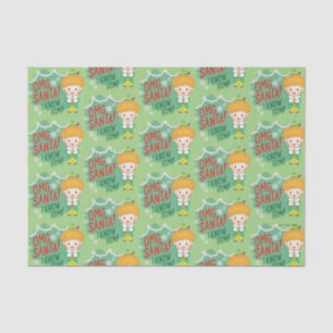 Buddy de Elf OMG Santa! Ik ken hem! Tissuepapier