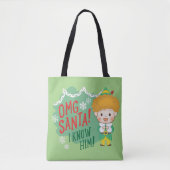 Buddy de Elf OMG Santa! Ik ken hem! Tote Bag (Voorkant)