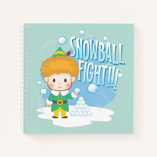 Buddy de Elf Sneeuwballengevecht! Notitieboek (Voorkant)
