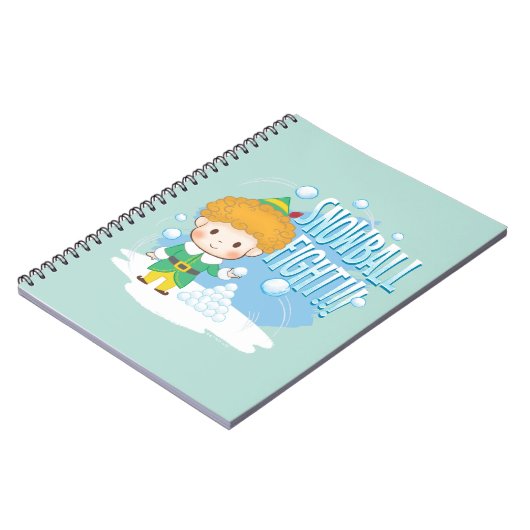 Buddy de Elf Sneeuwballengevecht! Notitieboek (Linkerzijde)