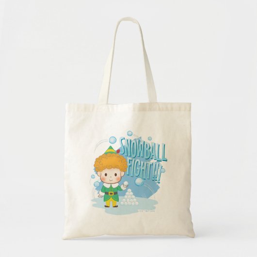 Buddy de Elf Sneeuwballengevecht! Tote Bag (Voorkant)