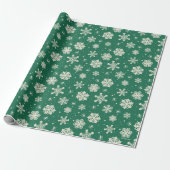 Buddy de Elf Sneeuwvlok Patroon Cadeaupapier (Uitgerold)