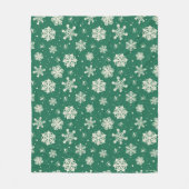 Buddy de Elf Sneeuwvlok Patroon Fleece Deken (Voorkant)