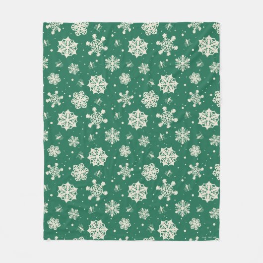 Buddy de Elf Sneeuwvlok Patroon Fleece Deken (Voorkant)