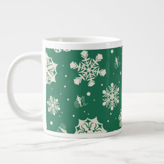 Buddy de Elf Sneeuwvlok Patroon Grote Koffiekop