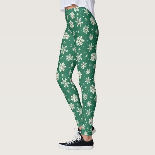 Buddy de Elf Sneeuwvlok Patroon Leggings (Links)