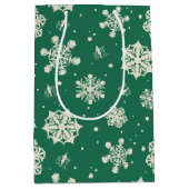 Buddy de Elf Sneeuwvlok Patroon Medium Cadeauzakje (Voorkant)