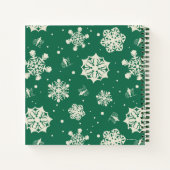 Buddy de Elf Sneeuwvlok Patroon Notitieboek (Achterkant)