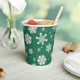Buddy de Elf Sneeuwvlok Patroon Papieren Bekers