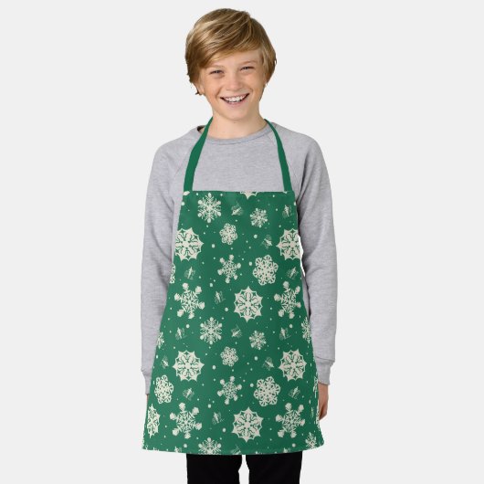 Buddy de Elf Sneeuwvlok Patroon Schort (Gedragen)