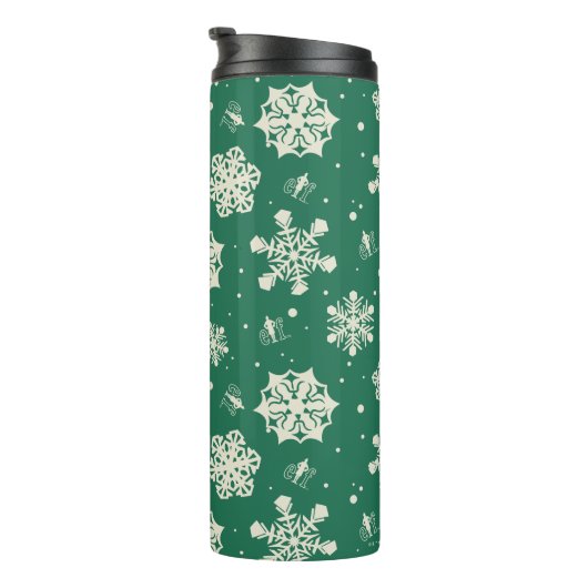 Buddy de Elf Sneeuwvlok Patroon Thermosbeker (Geroteerd rechts)