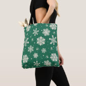 Buddy de Elf Sneeuwvlok Patroon Tote Bag (Dichtbij)