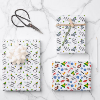 Buddy de Elf Variety Kerst Wrap Inpakpapier Vel
