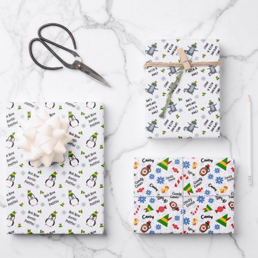 Buddy de Elf Variety Kerst Wrap Inpakpapier Vel (Voorkant)