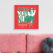 Buddy de Elf, zoon van een notenkraker Canvas Afdruk (Insitu (Woonkamer))
