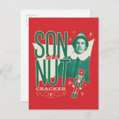 Buddy de Elf Zoon van een Notenkraker Feestdagenkaart (Voorkant / Achterkant)