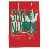 Buddy de Elf, zoon van een notenkraker Medium Cadeauzakje (Achterkant)